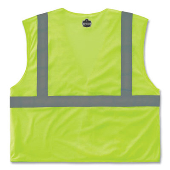 Glowear 8210Hl Class 2 Economy Mesh Hook And Loop Vest, Polyester, 2X-Large/3X-Large, Lime
