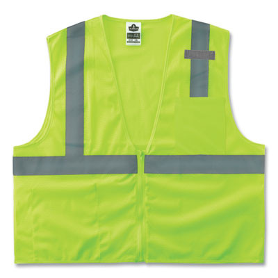 Glowear 8210Z Class 2 Economy Mesh Vest, Polyester, Lime, X-Small