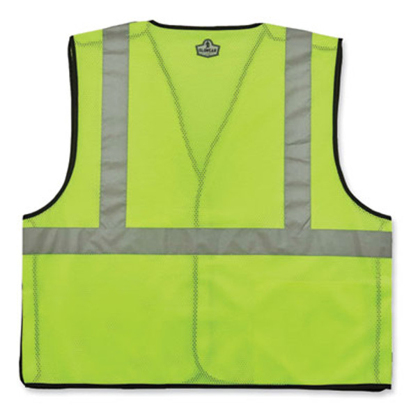 Glowear 8216Ba Class 2 Breakaway Mesh Id Holder Vest, Polyester, 2X-Large/3X-Large, Lime
