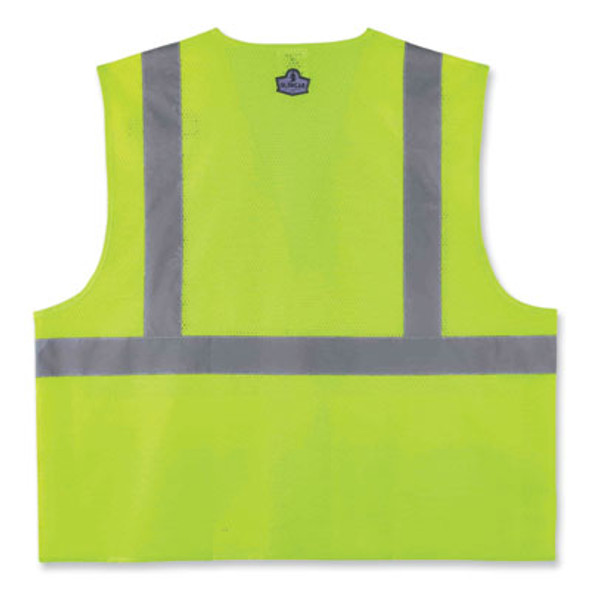 Glowear 8220Hl Class 2 Standard Mesh Hook And Loop Vest, Polyester, 4X-Large/5X-Large, Lime