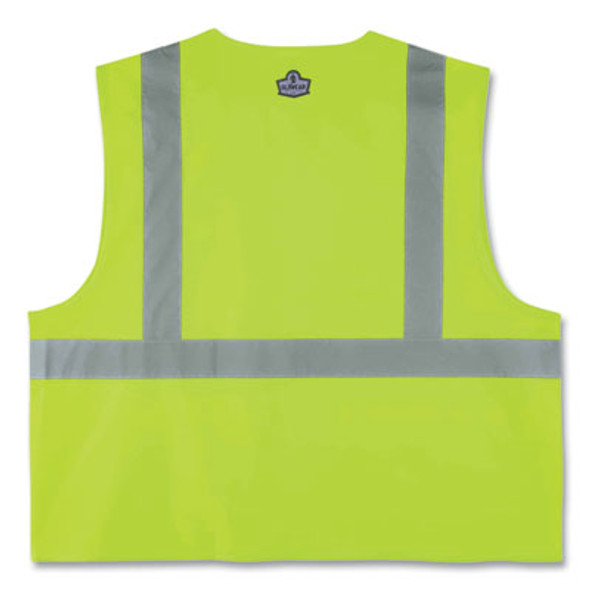Glowear 8225Z Class 2 Standard Solid Vest, Polyester, Lime, Large/X-Large