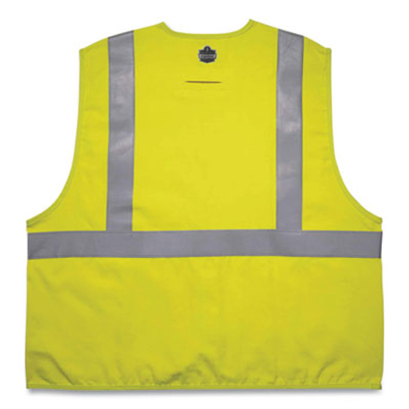 Glowear 8261Frhl Class 2 Dual Compliant Fr Hook And Loop Safety Vest, Small/Medium, Lime