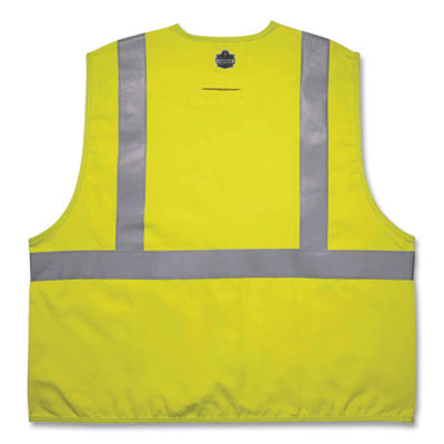 Glowear 8261Frhl Class 2 Dual Compliant Fr Hook And Loop Safety Vest, Large/X-Large, Lime