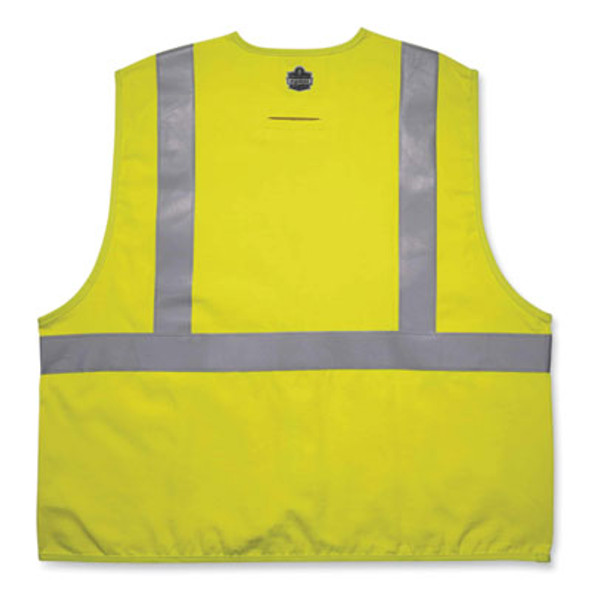 Glowear 8261Frhl Class 2 Dual Compliant Fr Hook And Loop Safety Vest, 4X-Large/5X-Large, Lime