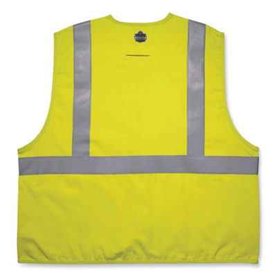 Glowear 8261Frhl Class 2 Dual Compliant Fr Hook And Loop Safety Vest, 4X-Large/5X-Large, Lime