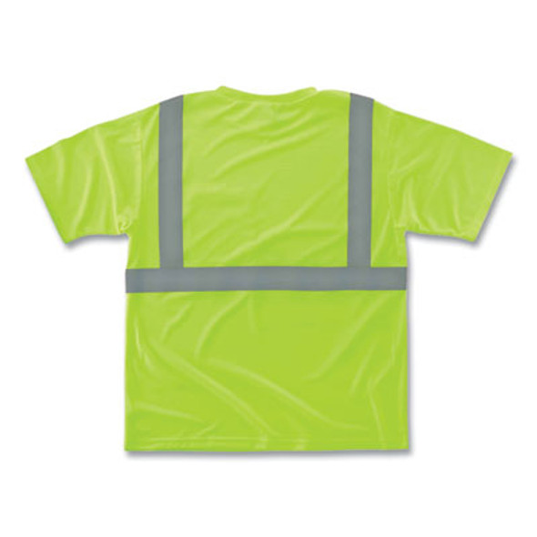 Glowear 8289 Class 2 Hi-Vis T-Shirt, Polyester, Lime, X-Large