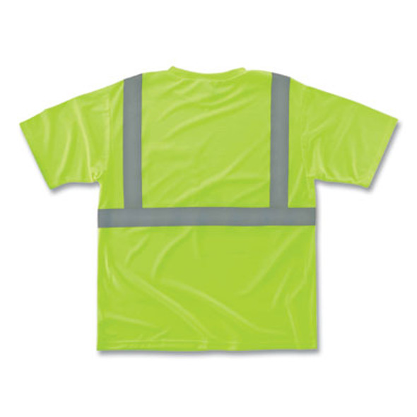 Glowear 8289 Class 2 Hi-Vis T-Shirt, Polyester, Lime, 3X-Large