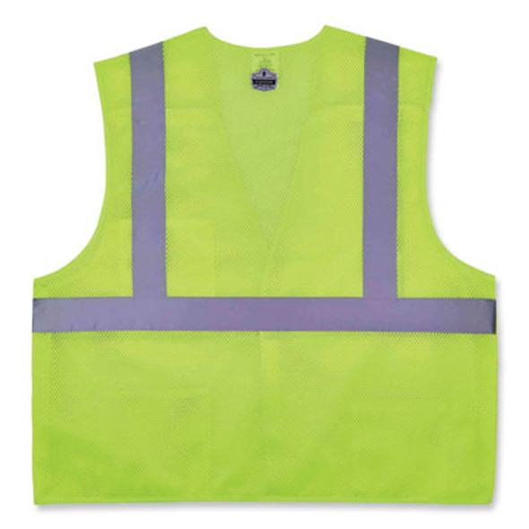 Glowear 8217Ba Class 2 Breakaway Mesh Vest, Polyester, 2X-Large/3X-Large, Lime