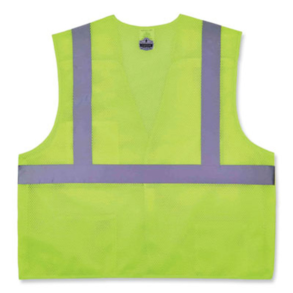 Glowear 8217Ba Class 2 Breakaway Mesh Vest, Polyester, 4X-Large/5X-Large, Lime