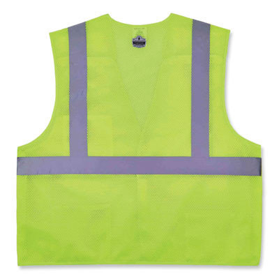 Glowear 8217Ba Class 2 Breakaway Mesh Vest, Polyester, 4X-Large/5X-Large, Lime