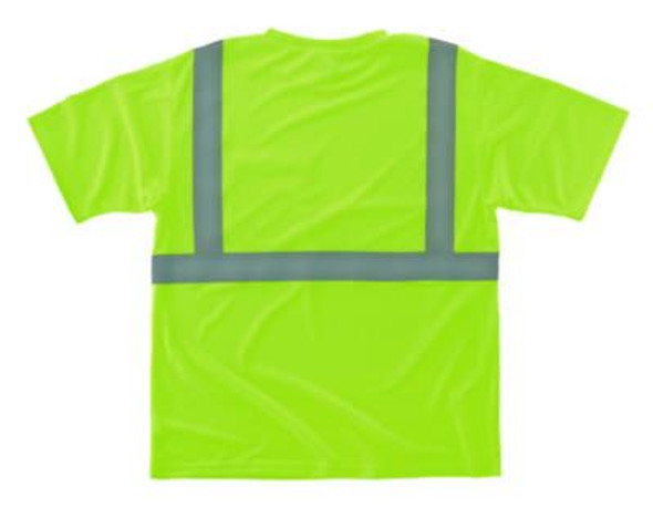 Glowear 8289-Eco Class 2 Recycled Hi-Vis T-Shirt, 2X-Large, Lime