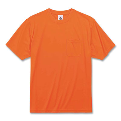 Glowear 8089 Non-Certified Hi-Vis T-Shirt, Polyester, 4X-Large, Orange