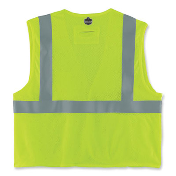 Glowear 8263Frhl Class 2 Fr Safety Economy Hook And Loop Vest, Modacrylic Mesh/Cotton, Small/Medium, Lime