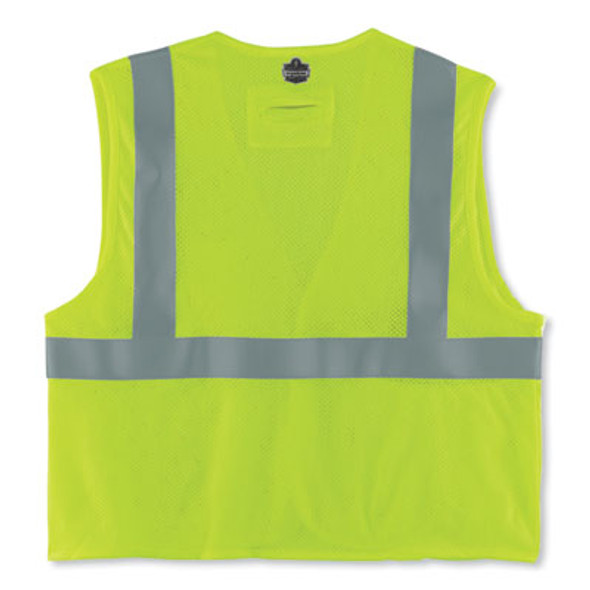 Glowear 8263Frhl Class 2 Fr Safety Economy Hook And Loop Vest, Modacrylic Mesh/Cotton, Large/X-Large, Lime