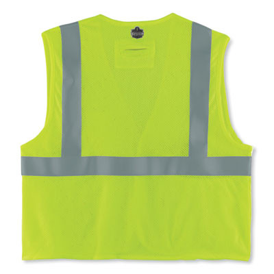 Glowear 8263Frhl Class 2 Fr Safety Economy Hook And Loop Vest, Modacrylic Mesh/Cotton, Large/X-Large, Lime
