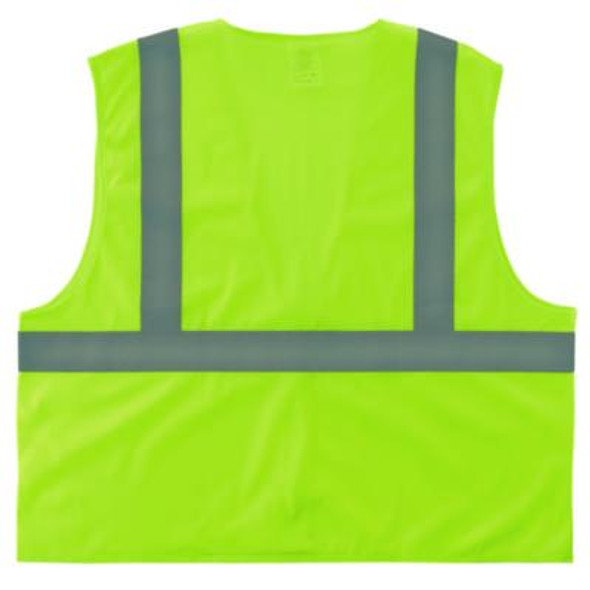 Glowear 8205Hl-Eco Class 2 Recycled Hi-Vis Vest, Mesh, Polyester, Large/X-Large, Lime