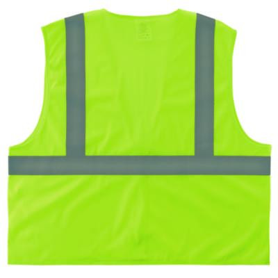 Glowear 8205Hl-Eco Class 2 Recycled Hi-Vis Vest, Mesh, Polyester, 2X-Large/3X-Large, Lime