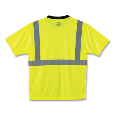 Glowear 8289Bk Class 2 Hi-Vis T-Shirt With Black Bottom, 2X-Large, Lime