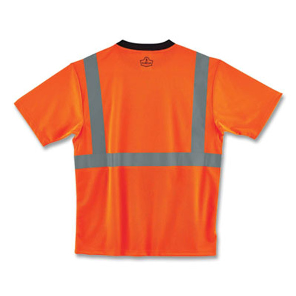 Glowear 8289Bk Class 2 Hi-Vis T-Shirt With Black Bottom, Medium, Orange