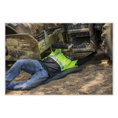 Glowear 8280Bk Class 2 Performance T-Shirt With Black Bottom, Medium, Lime