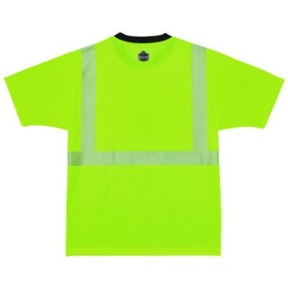 Glowear 8280Bk Class 2 Performance T-Shirt With Black Bottom, 8X-Large Long, Lime