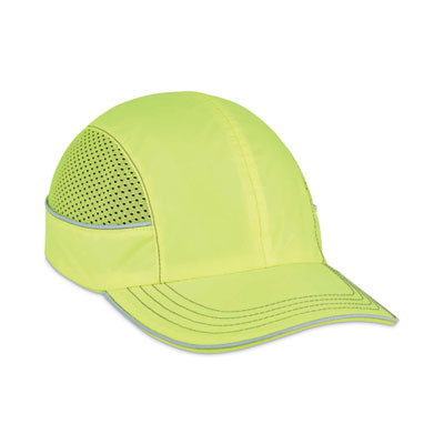 Skullerz 8950 Bump Cap, Long Front Brim, Xxx-Small To Large (Up To 7.5), 0.01" Insert, Lime