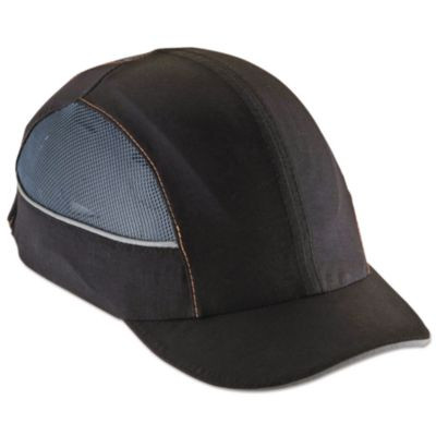 Skullerz 8960 Bump Cap With Led Lighting, Short Front Brim, Xxx-Small To Large (Up To 7.5), 0.01" Insert, Navy