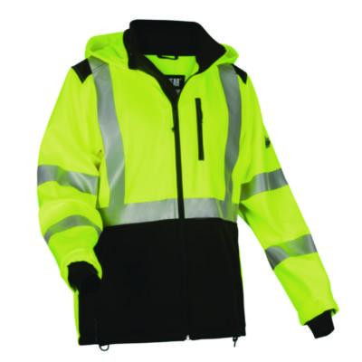 Glowear 8353 Class 3 Hi-Vis Softshell Water-Resistant Jacket, 4X-Large, Lime