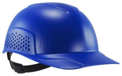 Skullerz 8951 Vented Hard Shell Bump Cap, Short Front Brim, One Size Fits Most (6.13 To 8), Blue