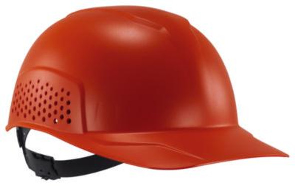 Skullerz 8951 Vented Hard Shell Bump Cap, Short Brim, Orange