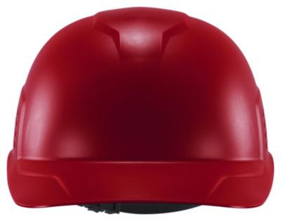 Skullerz 8951 Vented Hard Shell Bump Cap, Short Front Brim, One Size Fits Most (6.13 To 8), Red