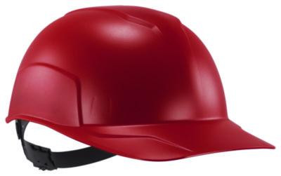 Skullerz 8952 Hard Shell Bump Cap, Short Front Brim, One Size Fits Most (6.13 To 8), Red
