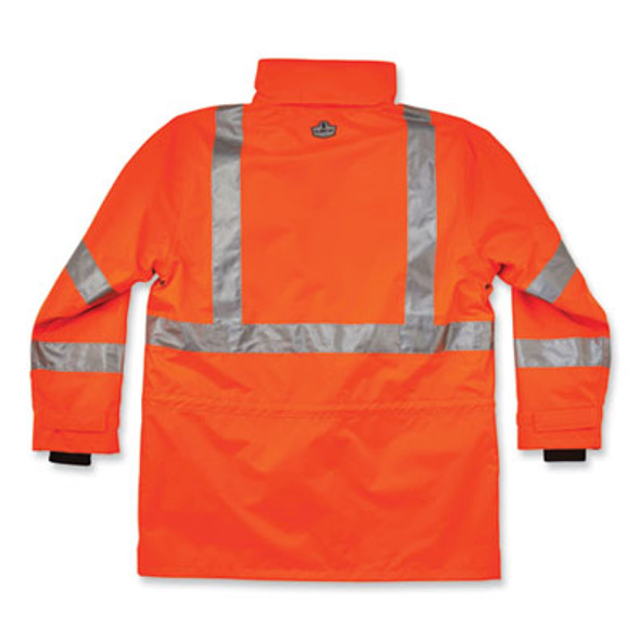 Glowear 8385 Class 3 Hi-Vis 4-In-1 Jacket, Medium, Orange
