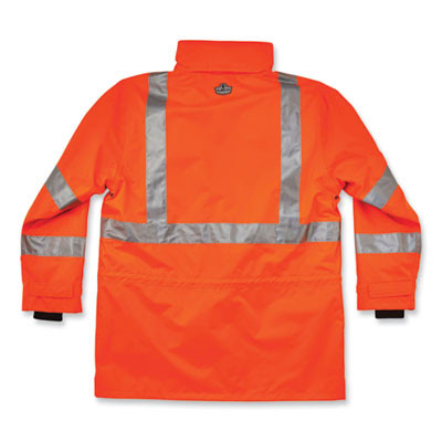 Glowear 8385 Class 3 Hi-Vis 4-In-1 Jacket, Medium, Orange