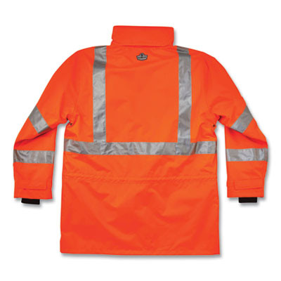 Glowear 8385 Class 3 Hi-Vis 4-In-1 Jacket, 2X-Large, Orange