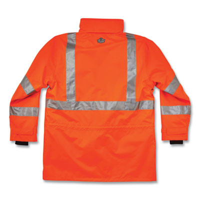 Glowear 8385 Class 3 Hi-Vis 4-In-1 Jacket, 3X-Large, Orange