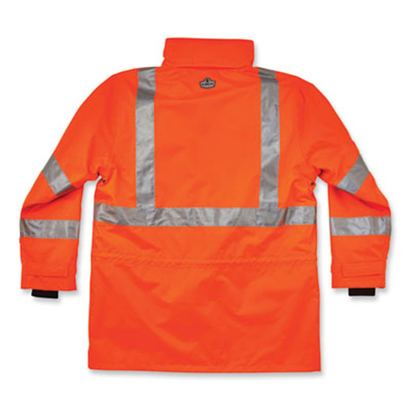 Glowear 8385 Class 3 Hi-Vis 4-In-1 Jacket, 5X-Large, Orange