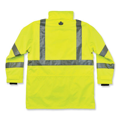 Glowear 8385 Class 3 Hi-Vis 4-In-1 Jacket, X-Large, Lime