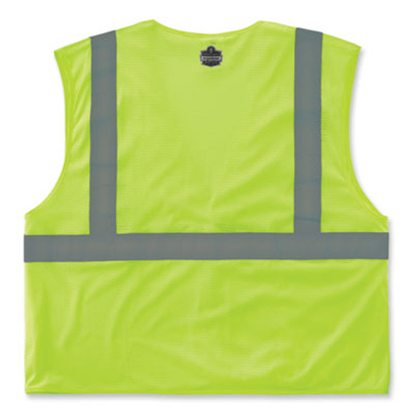 Glowear 8210Hl-S Single Size Class 2 Economy Mesh Vest, Polyester, Small, Lime