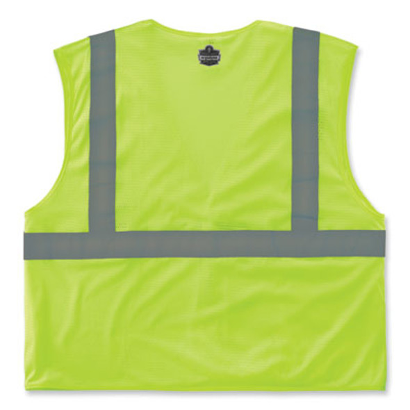 Glowear 8210Hl-S Single Size Class 2 Economy Mesh Vest, Polyester, 4X-Large, Lime