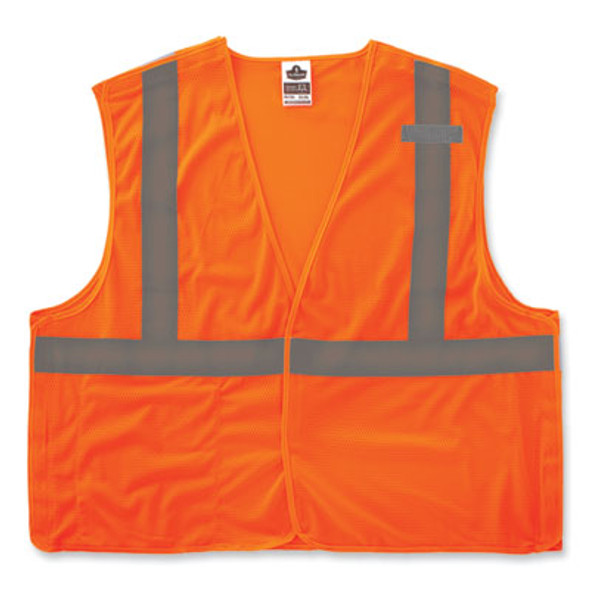 Glowear 8215Ba-S Single Size Class 2 Economy Breakaway Mesh Vest, Polyester, X-Small, Orange
