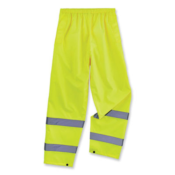 Glowear 8916 Class E Lightweight Hi-Vis Rain Pants, 5X-Large, Lime
