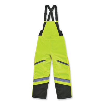 Glowear 8928 Class E Hi-Vis Insulated Bibs, 5X-Large, Lime