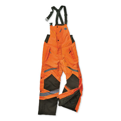 Glowear 8928 Class E Hi-Vis Insulated Bibs, 3X-Large, Orange