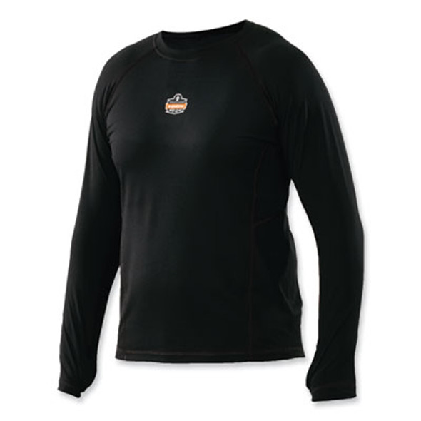 N-Ferno 6435 Midweight Long Sleeve Base Layer Shirt, Medium, Black