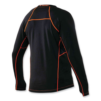 N-Ferno 6435 Midweight Long Sleeve Base Layer Shirt, Medium, Black