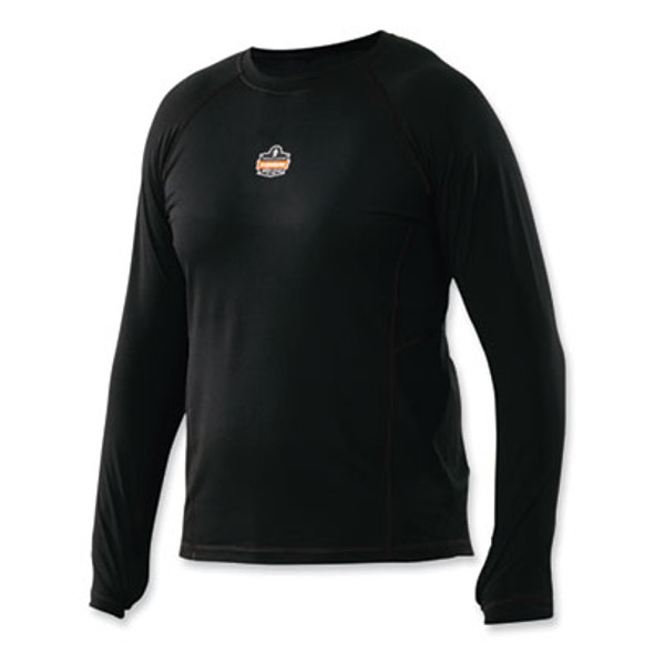 N-Ferno 6435 Midweight Long Sleeve Base Layer Shirt, X-Large, Black