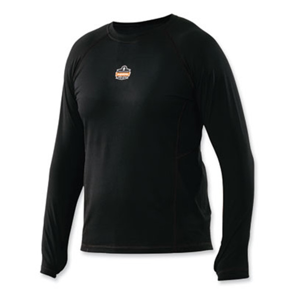 N-Ferno 6435 Midweight Long Sleeve Base Layer Shirt, 2X-Large, Black