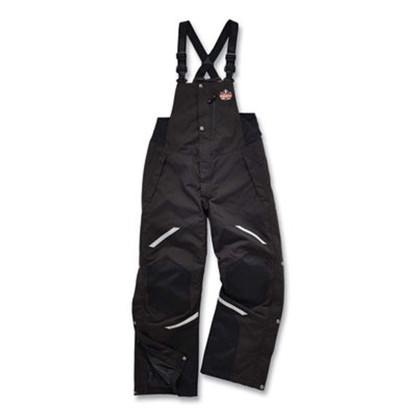 N-Ferno 6471 Thermal Bibs With 500D Nylon Shell, Medium, Black