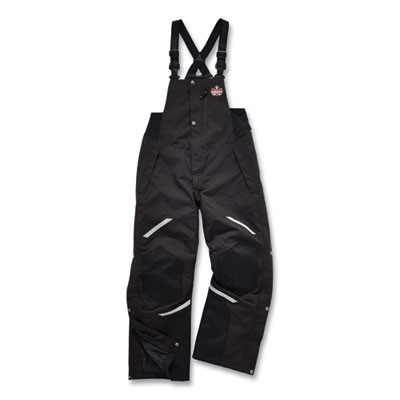 N-Ferno 6471 Thermal Bibs With 500D Nylon Shell, Medium, Black